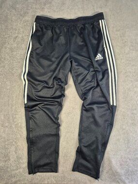 Adidas Aeroready Track Pants Mens XXL 3 Stripes Ankle Zip